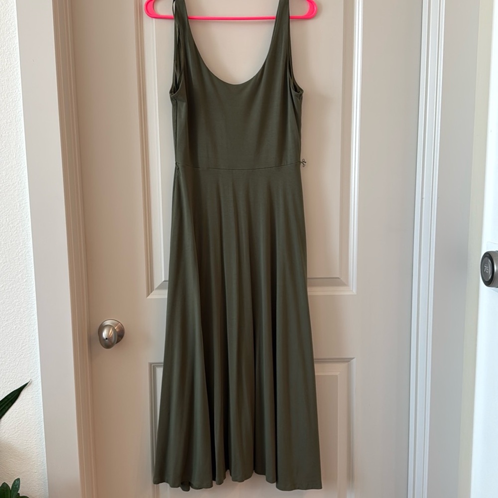 Loft Scoop Neck Maxi Dress | Size Small